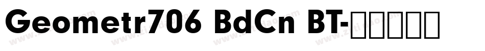 Geometr706 BdCn BT字体转换